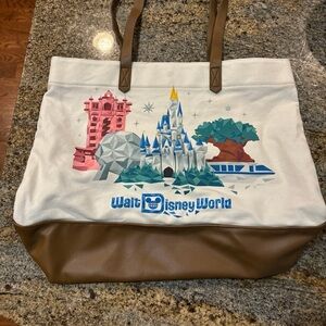 Disney Parks Walt Disney World‎ Starbucks Canvas Tote Bag Magic Kingdom Epcot